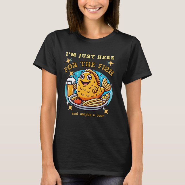 Funny Fish Fry Fathers Day T-Shirt (Front)