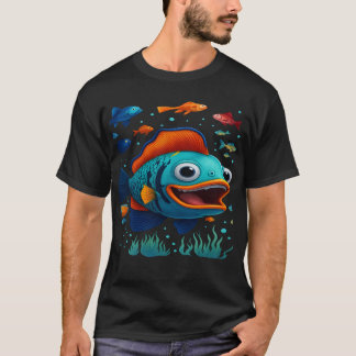 Funny fish in bright colours T-Shirt