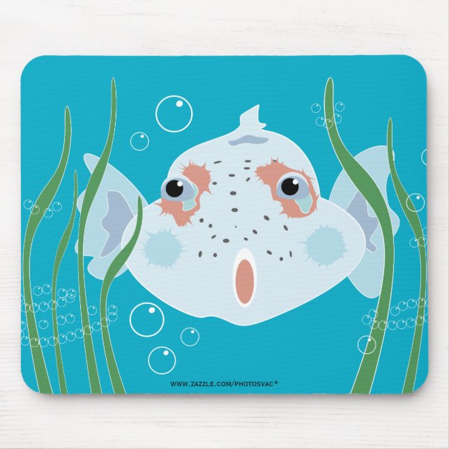 Funny Fish Mouse Mat (Front)