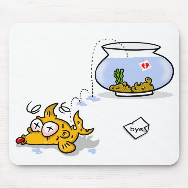 funny fish mouse mat (Front)