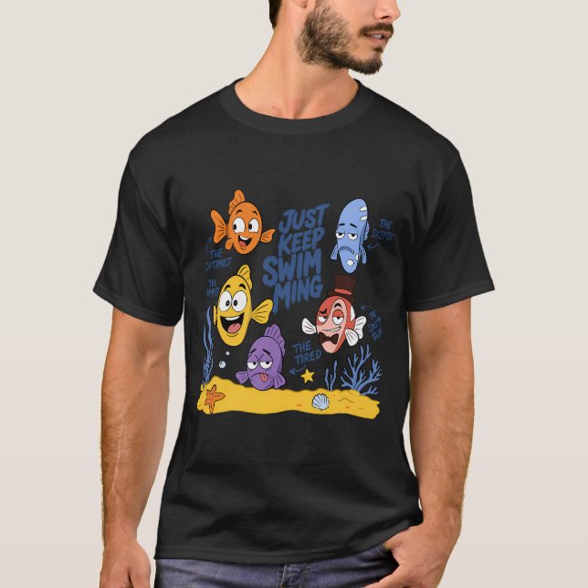 Funny Fish Personalities T-Shirt (Front)