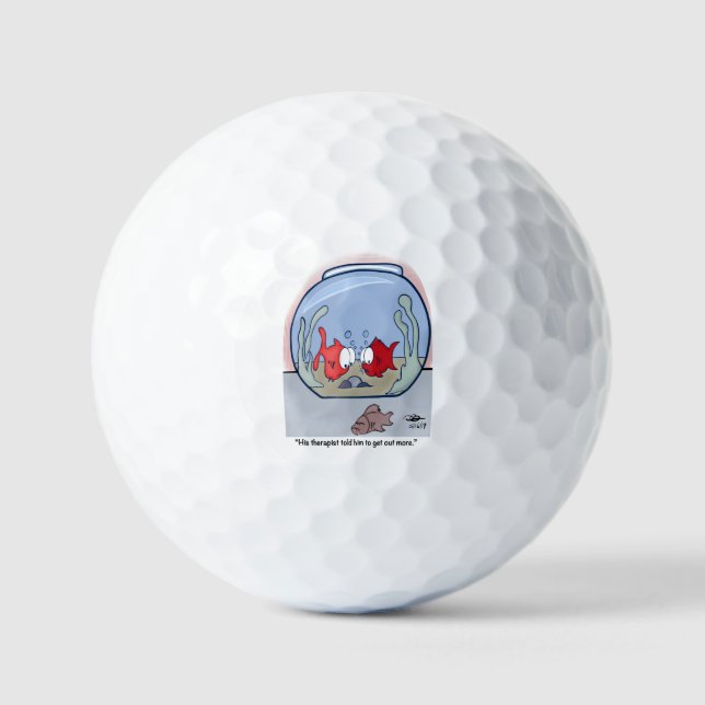 Funny Fish Story Golf Balls (Front)