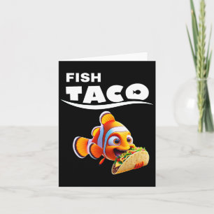 Funny Fish Taco Tee! Taco Lover Cinco De Mayo Mexi Card