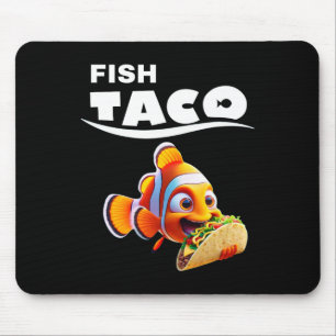 Funny Fish Taco Tee! Taco Lover Cinco De Mayo Mexi Mouse Mat