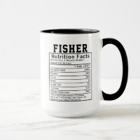 Funny Fisher Nutrition Facts Fisherman Gift