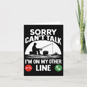 Funny Fisherman For Father's Day Fishing Dad  Card