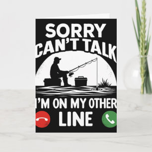 Funny Fisherman For Father's Day Fishing Dad  Card