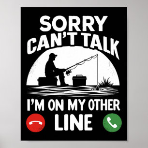 Funny Fisherman For Father's Day Fishing Dad Poster
