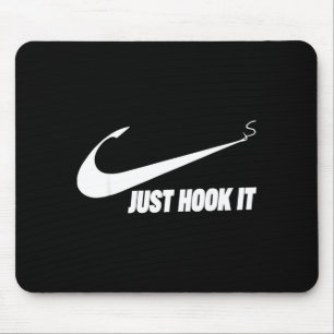 Funny fisherman just hook it mouse mat