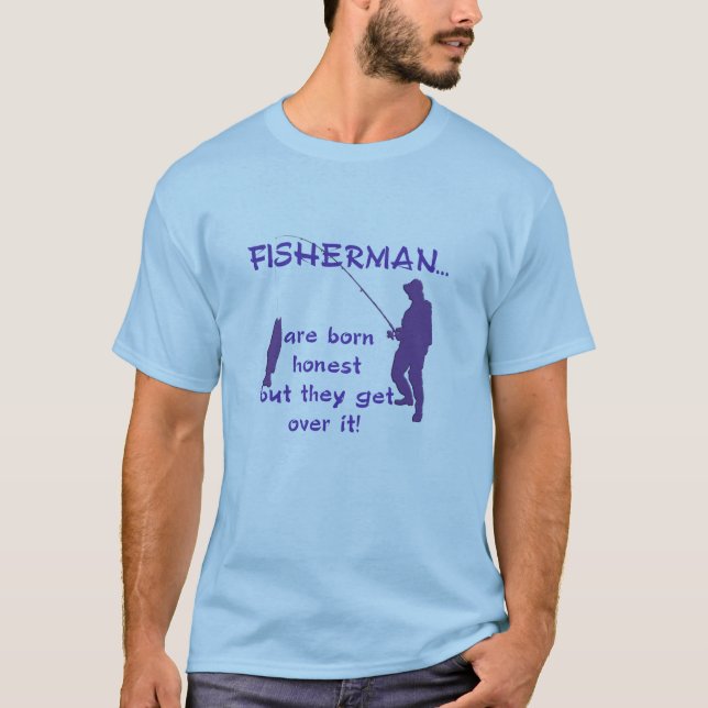 Funny Fisherman Men's T-shirt (Front)
