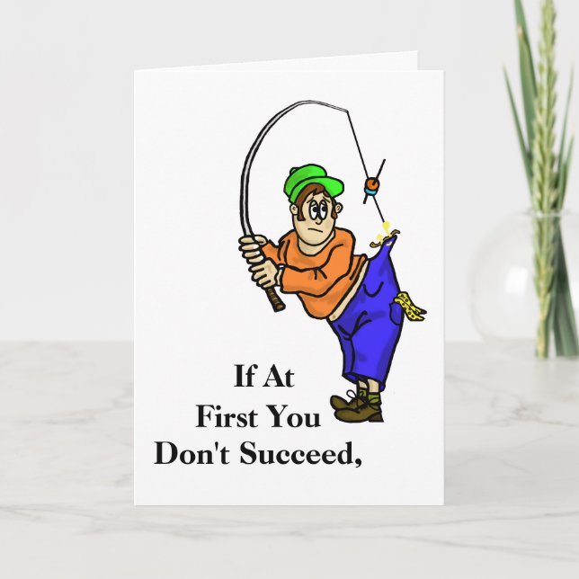 Funny Fisherman Retirement Card (Front)