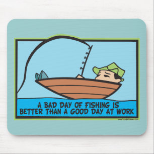 Funny Fisherman's Mouse Mat