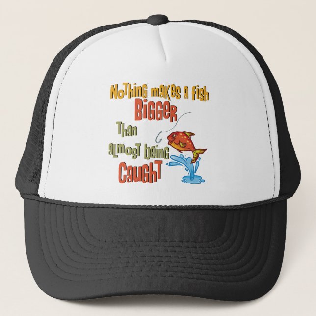 Funny Fishing - Almost Caught Trucker Hat (Front)