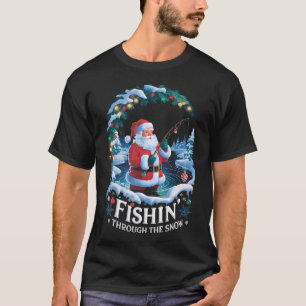 Funny Fishing And Hunting Christmas Humor Hunter C T-Shirt
