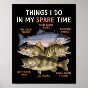 Funny Fishing Apparel For Men, Youth And Boys _ B  Poster