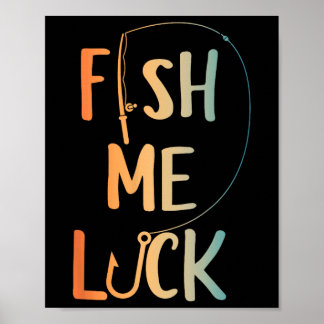 Funny Fishing Art For Men Boys Kids Fisherman Boat Poster