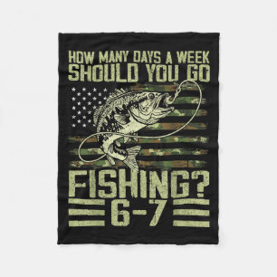 Funny Fishing Boy Teens Kid Camouflage Usa Flag B  Fleece Blanket