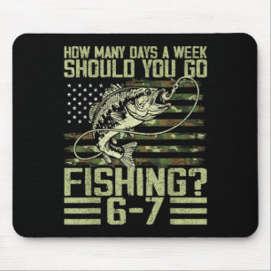 Funny Fishing Boy Teens Kid Camouflage Usa Flag B Mouse Mat