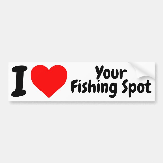 Funny Fishing Bumper Sticker Decal for Fishermen (Front)
