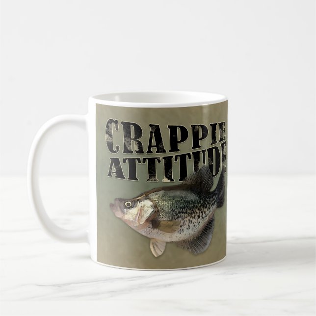 Funny Fishing Crappie Attitude Coffee Mug (Left)
