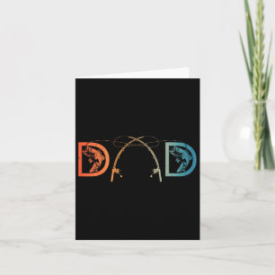 Funny Fishing Dad Art For Dad Men Father's Day Fis Card