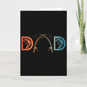 Funny Fishing Dad Art For Dad Men Father's Day Fis Card