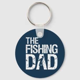 Funny Fishing Dad Fisherman Father's Day Key Ring
