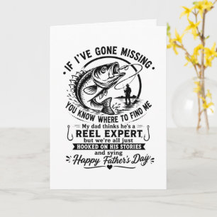 Funny Fishing Dad Quote Vintage Father’s Day Card