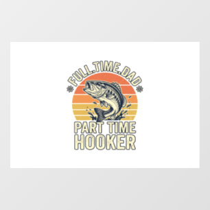 Funny Fishing Dad Vintage Bass Shirt Design (2)_1 Window Cling