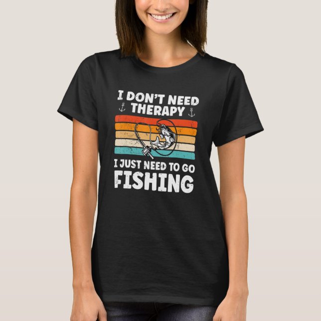 Funny Fishing Design For Fisherman Cool Fishing Lo T-Shirt (Front)