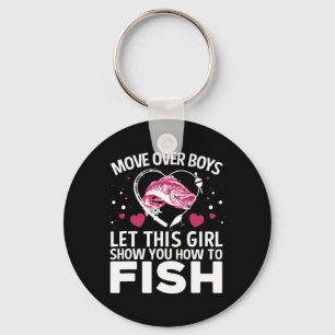 Funny Fishing Design For Girls Women Fisherman Fis Key Ring