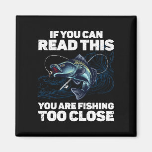 Funny fishing design for men women kids fishes magnet