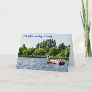 Funny Fishing Father's Day Card