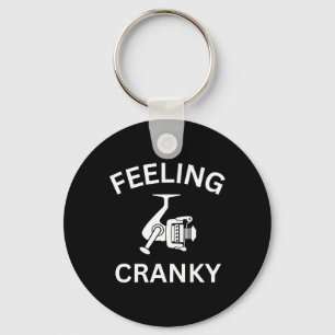 Funny Fishing Feeling Reel Cranky Fishing Fisherme Key Ring