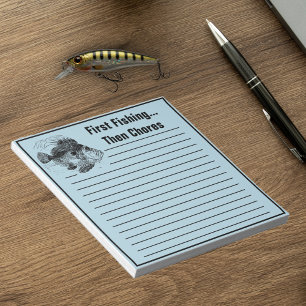 Funny Fishing Fish John Dory Chore To Do List Notepad