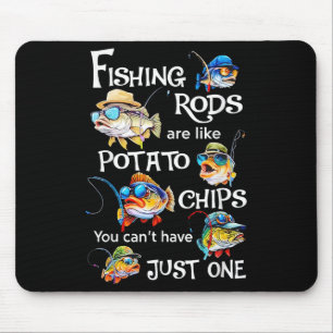 Funny Fishing Fisherman Hunting Fishing Rods Are L Mouse Mat