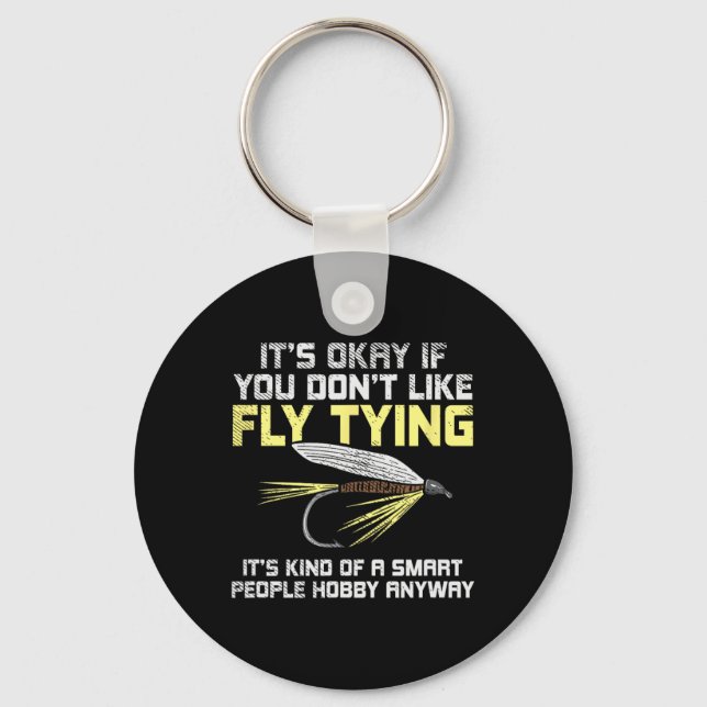 Funny Fishing Fly Fishing Gift  Key Ring (Front)