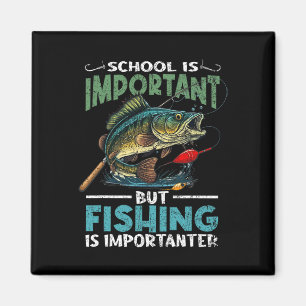 Funny Fishing For Boys Kids Youth Fish Saying B Fi Magnet