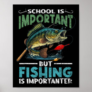 Funny Fishing For Boys Kids Youth Fish Saying B Fi Poster