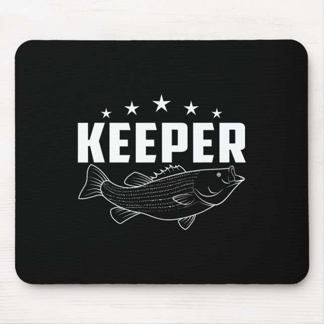 Funny Fishing Gear Keeper  Mouse Mat (Front)