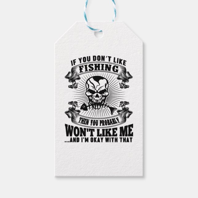 Funny Fishing Gift Tags (Front)