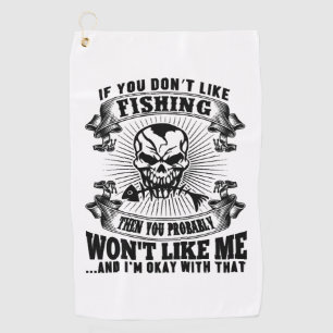 Funny Fishing Golf Towel