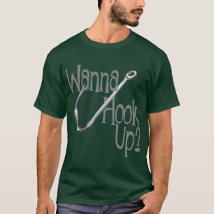 Funny Fishing- Hook UP Dating T-Shirt