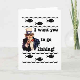Funny fishing humour card