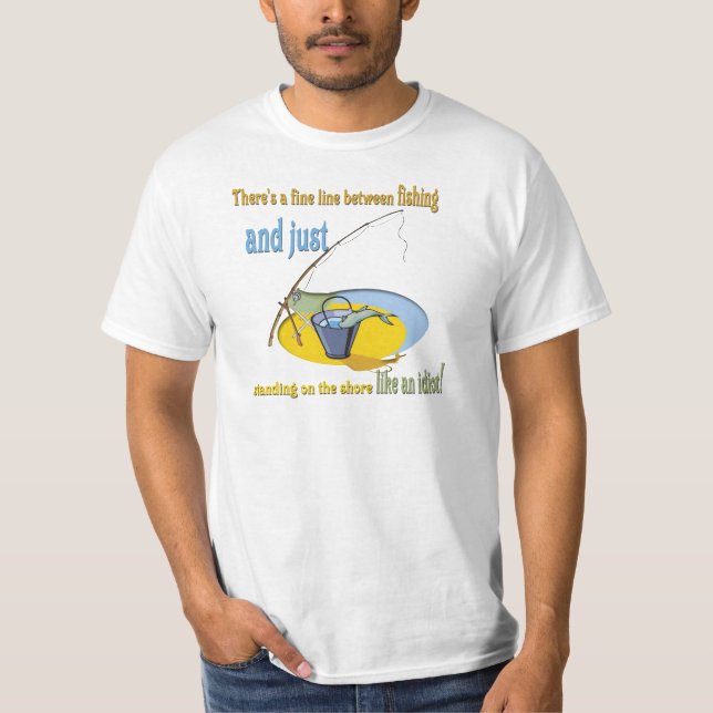 Funny Fishing Idiot T-Shirt (Front)