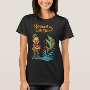 Funny Fishing Illustration T-Shirt