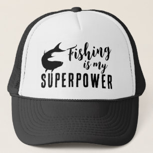 Funny Fishing is my Superpower  Trucker Hat