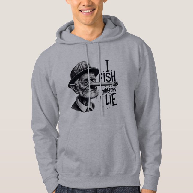 Funny Fishing Liar Hoodie (Front)