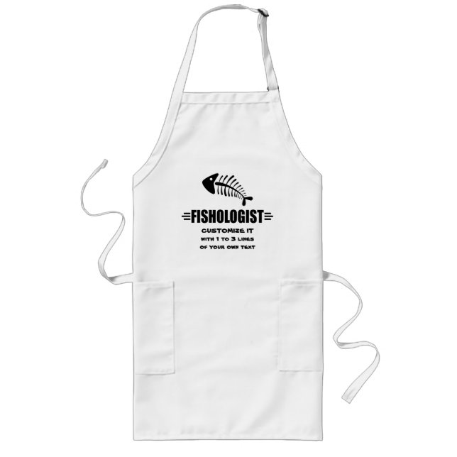 Funny Fishing Long Apron (Front)