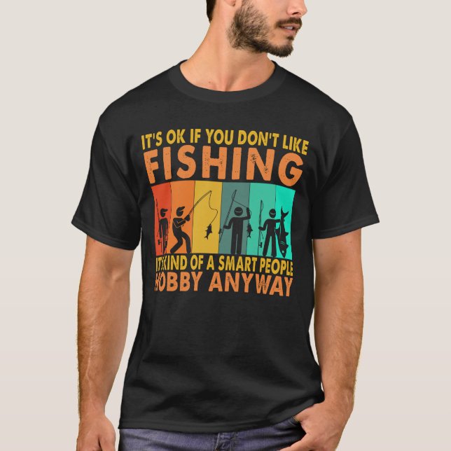 Funny Fishing Lover Fisher Fisherman Hobby Mens T-Shirt (Front)